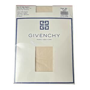 1990s NIP Givenchy La Creme Sheer Body Gleamers Control Top Pantyhose Sz B